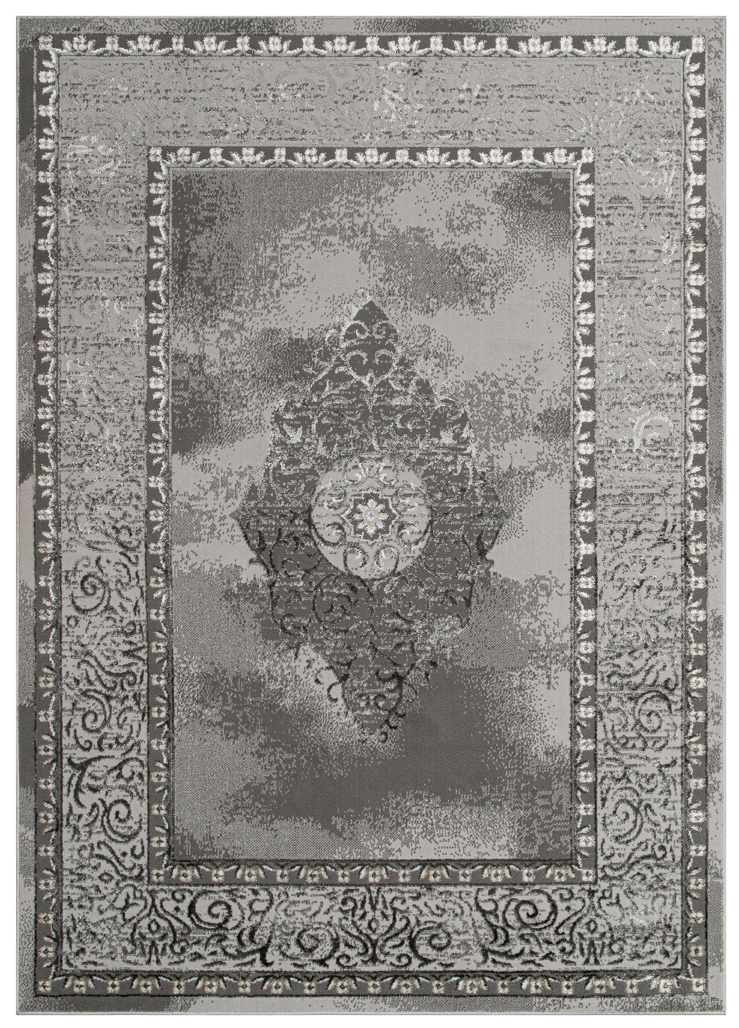 TEPPICH ARES Grau 180/250 cm - Grau, Kunststoff (180/250cm) - Tapiso