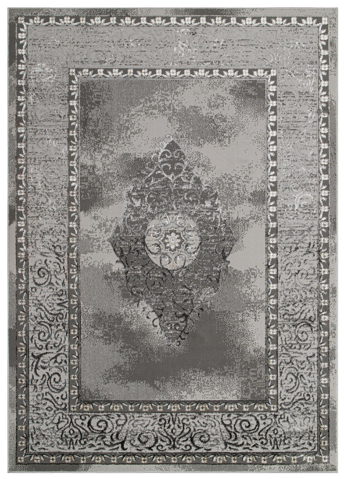 TEPPICH ARES Grau 120/170 cm - Grau, Kunststoff (120/170cm) - Tapiso