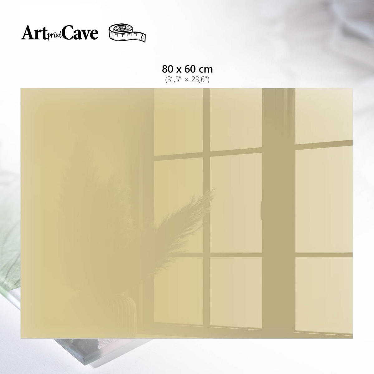GLASPLATTE 80x60 cm – Senffarbe - Pink, Glas (0.4/80/60cm) - ArtPrintCave