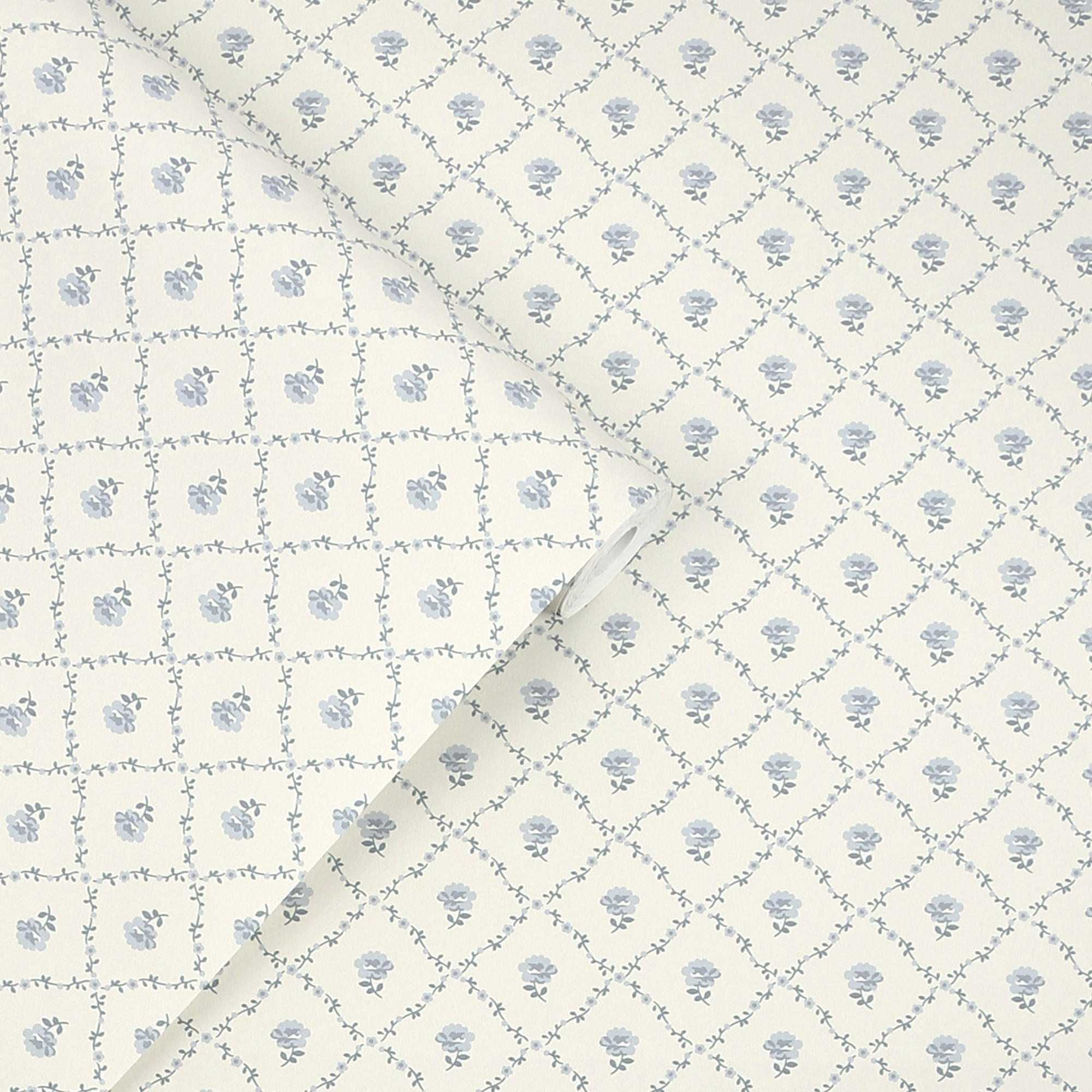 VLIESTAPETE Kate Pale Seaspray Blue - Hellblau, Papier/Kunststoff (52/52cm) - Graham & Brown
