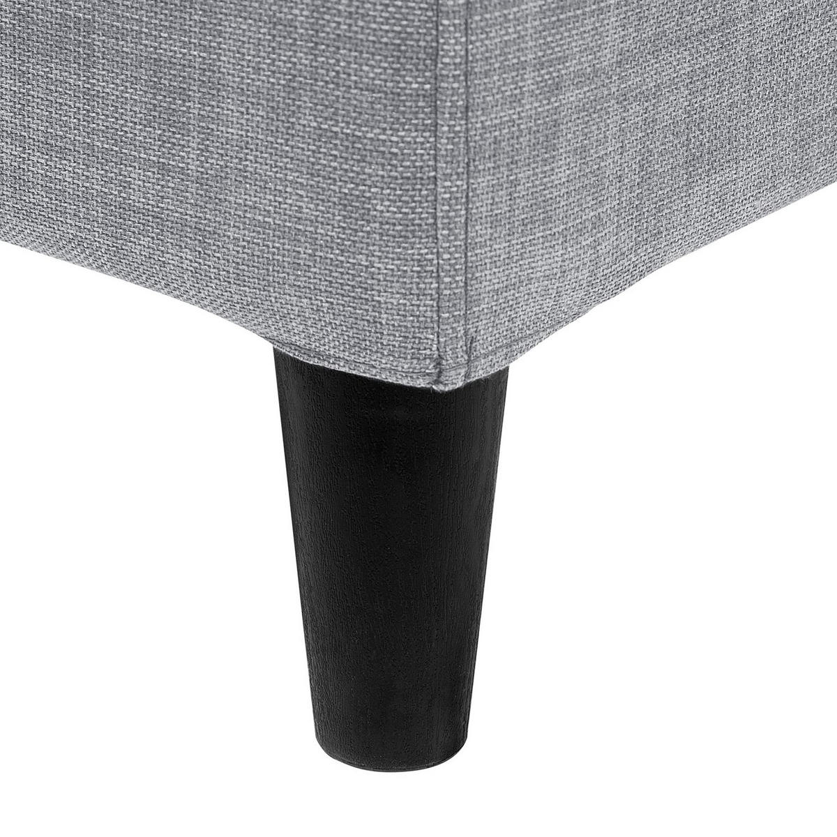 POLSTERBETT 160/200cm Hellgrau Fitou - Hellgrau, Textil (160/200cm) - Beliani