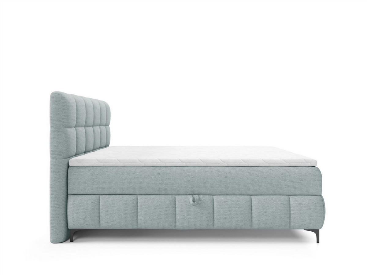 BOXBETT Sophie In Aragon - Hellblau, Holzwerkstoff/Textil (180/200cm) - Fun Möbel