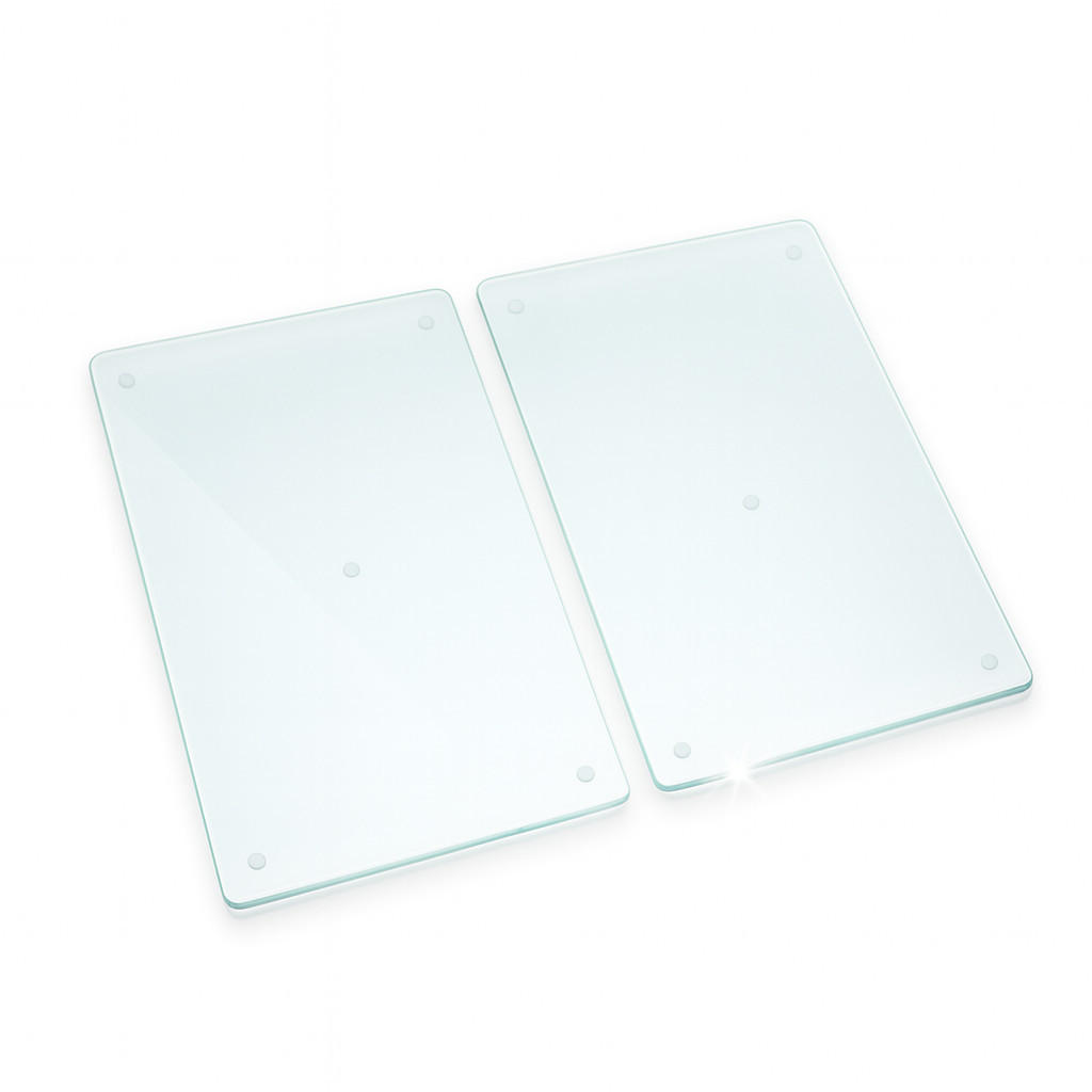 GLASPLATTE 2x 30x52cm Transparent - Transparent, Glas (30/52/0.4cm) - Wallfluent