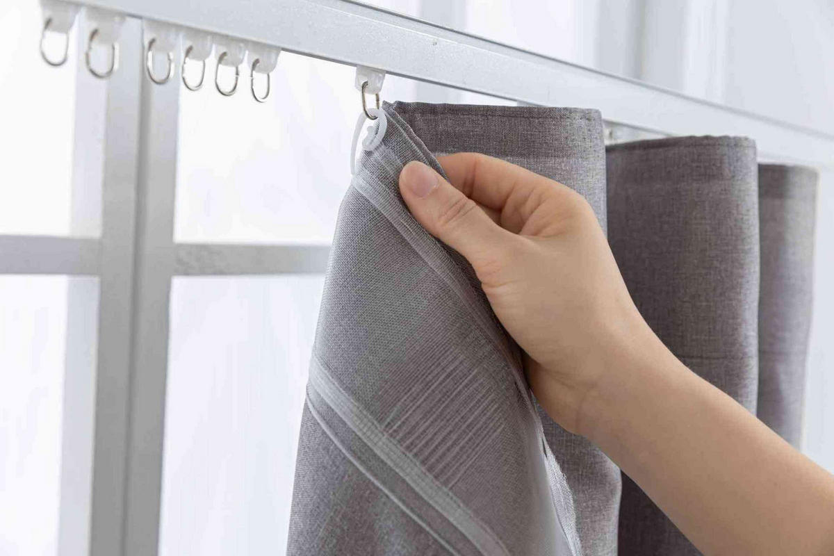 GARDINE Wellenvorhang Wien 245x145 cm Grau - Grau, Textil (145/245cm) - Gardinenbox