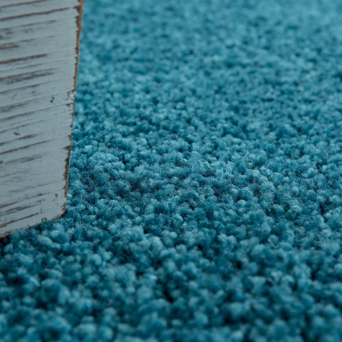 HOCHFLORTEPPICH 80/80 cm Sky 250 - Türkis, Textil (80/80cm) - Paco Home