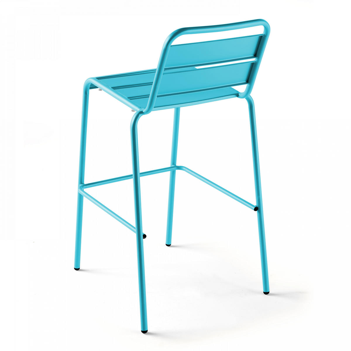 BARHOCKER, Blau - Blau, Metall (49/101/58cm) - Oviala
