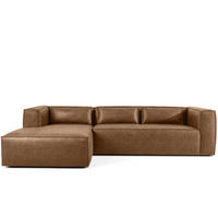 ECKSOFA LINKS FEROX, Braun - Braun, Holz/Holzwerkstoff (300/175cm) - KONSIMO®