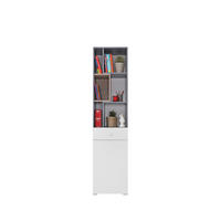 BÜCHERREGAL GALIA 45x40x190 cm, Regal Taupe - Weiß, Holzwerkstoff (45/190/40cm) - MASSENO