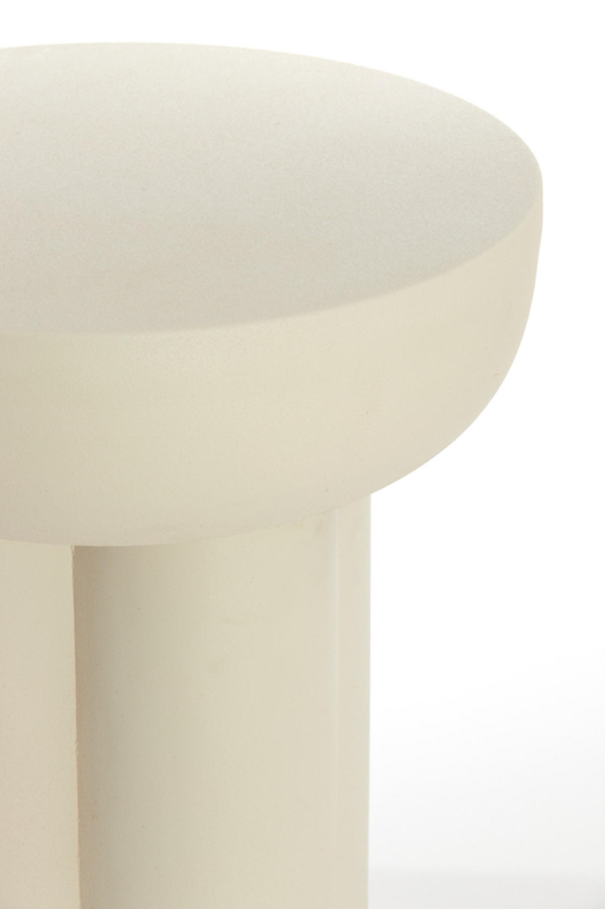 BEISTELLTISCH Mikola Weiß Ø46/50 cm - Weiß, Metall (46/46/50cm) - Light & Living