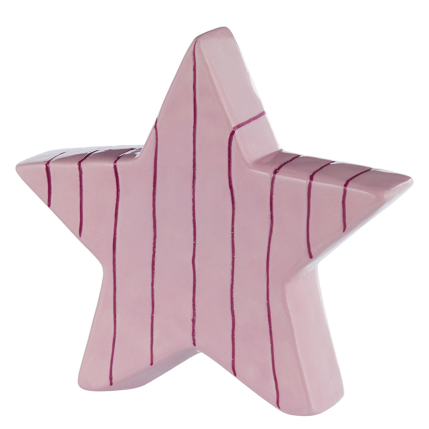 Butlers Deko-Stern Rosa 14x13x3 cm