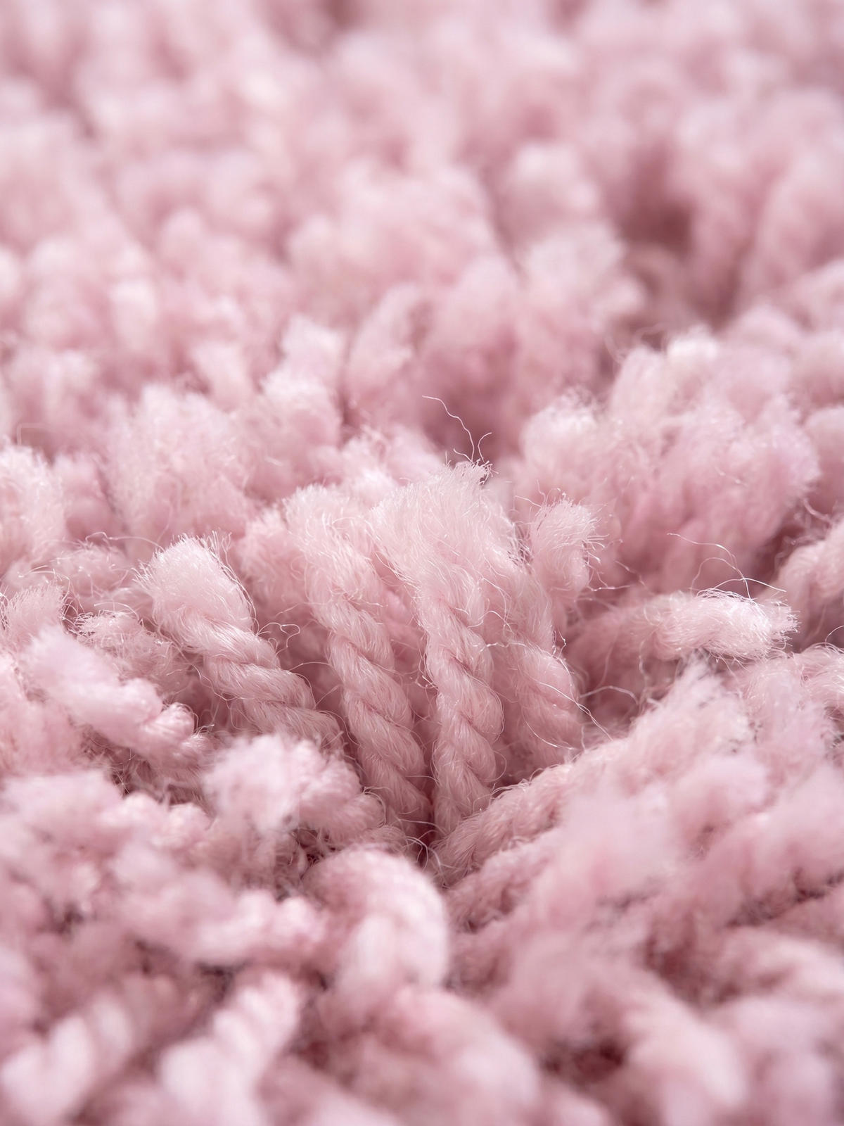 TEPPICH Hochflor Unifarben Polypropylen Wohnzimmer Shaggy Pink Rechteckig 240x340 - Rosa, Textil (340/240cm) - KADIMA DESIGN