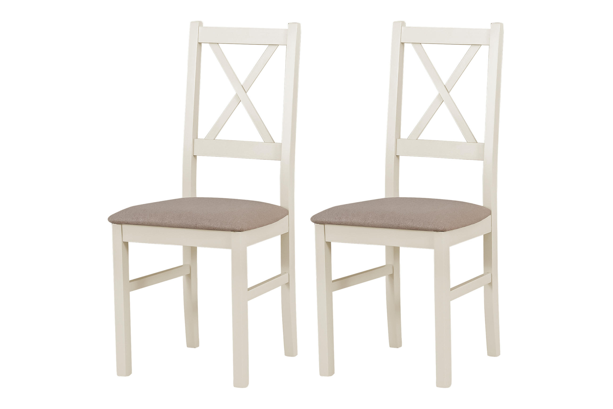 STUHL Nilo 10 (2er Set) - Bronzefarben/Cappuccino, Holz (43/94/40cm) - Leaf Design