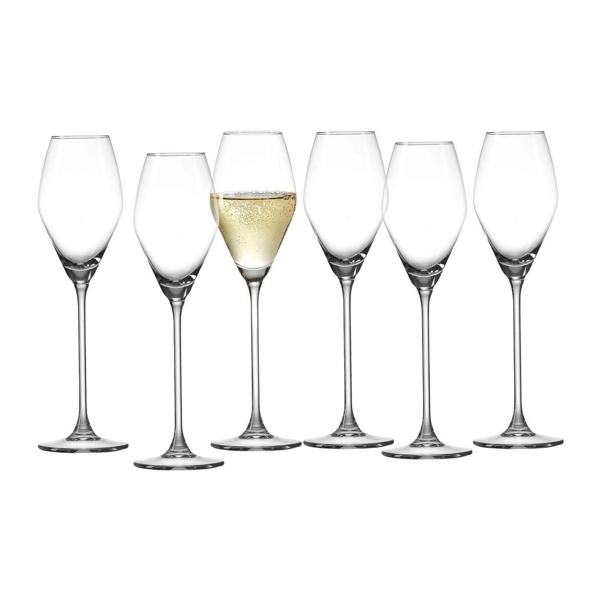SEKTGLÄSER Salsa transparent 200 ml 6er Set - Transparent, Glas (0.2L) - Ritzenhoff Breker