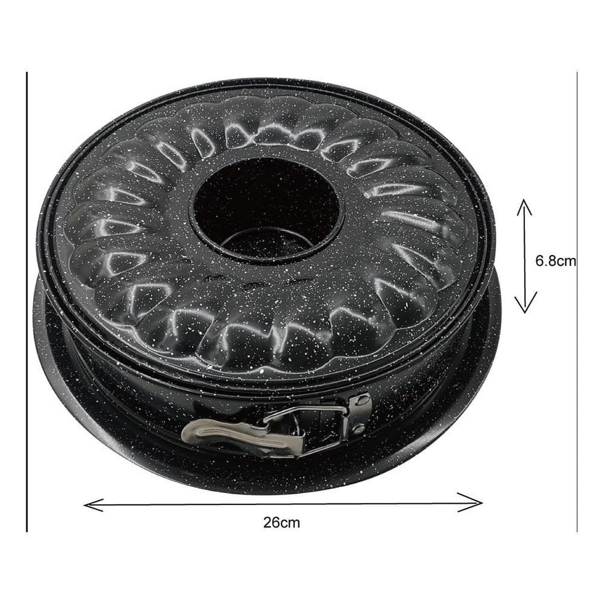 SPRINGFORM Schwarz 26/26/6.8 cm KH1779 - Schwarz, Metall (26/6.8/26cm) - Kinghoff 