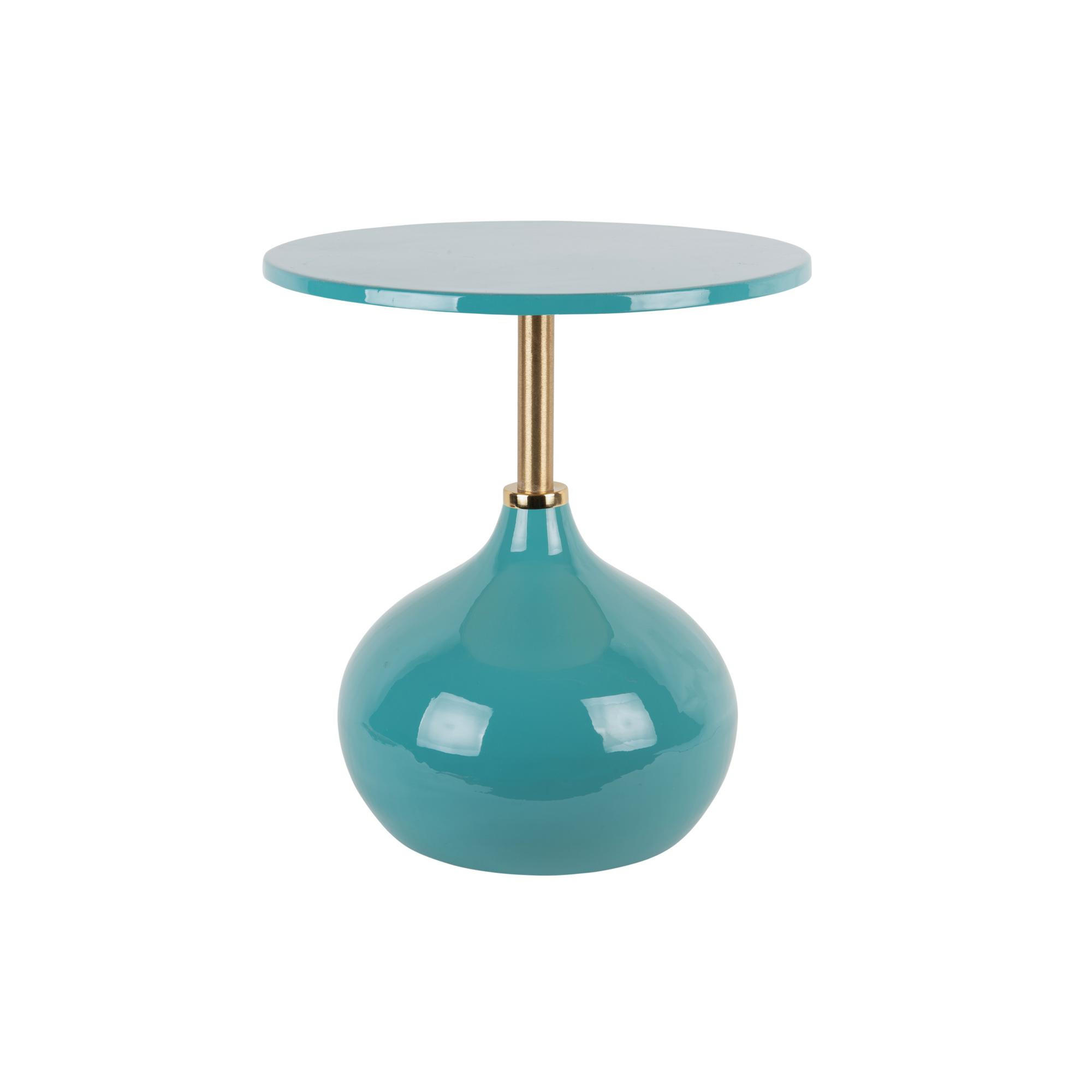 BEISTELLTISCH Kensi Blau 30/30/52 cm - Blau, Metall (30/30/52cm) - Leitmotiv