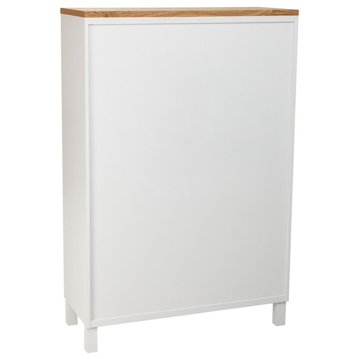 SCHUHSCHRANK aus Holz mit 2 Schubladen und 2 Türen 80x33x120 - Weiß, Holzwerkstoff (80/120/33cm) - Wanderlust