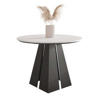 AUSZIEHTISCH FORTE 120/76 cm, Schwarz / Weiß - Schwarz/Weiß, Holzwerkstoff/Metall (120/120/76cm) - Idohome