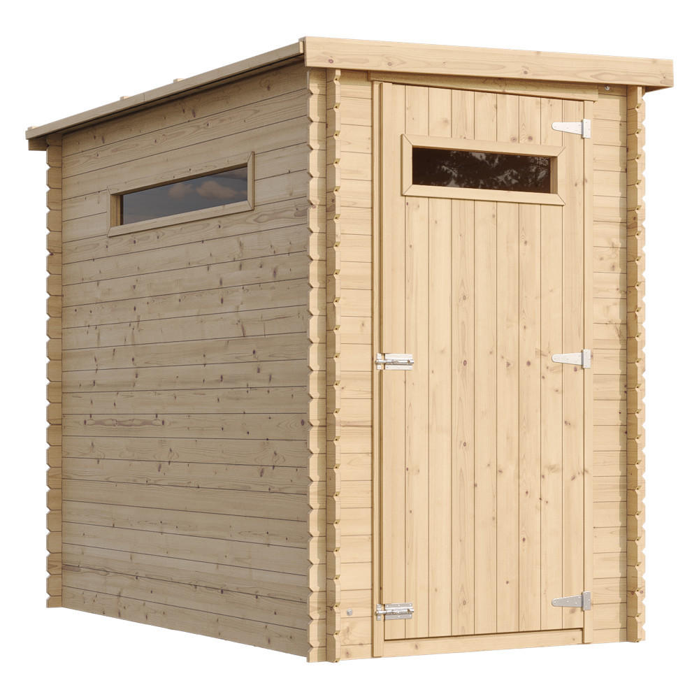 DREVENÝ záhradný domček 2,63 m² TIMBELA M306A+M306G - béžová, drevo (144/204/239cm) - Timbela