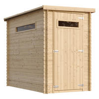 DREVENÝ záhradný domček 2,63 m² TIMBELA M306A+M306G - béžová, drevo (144/204/239cm) - Timbela