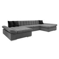 WOHNLANDSCHAFTEN Alia - Chromfarben/Silberfarben, Holz/Kunststoff (360/75/160cm) - MIRJAN24