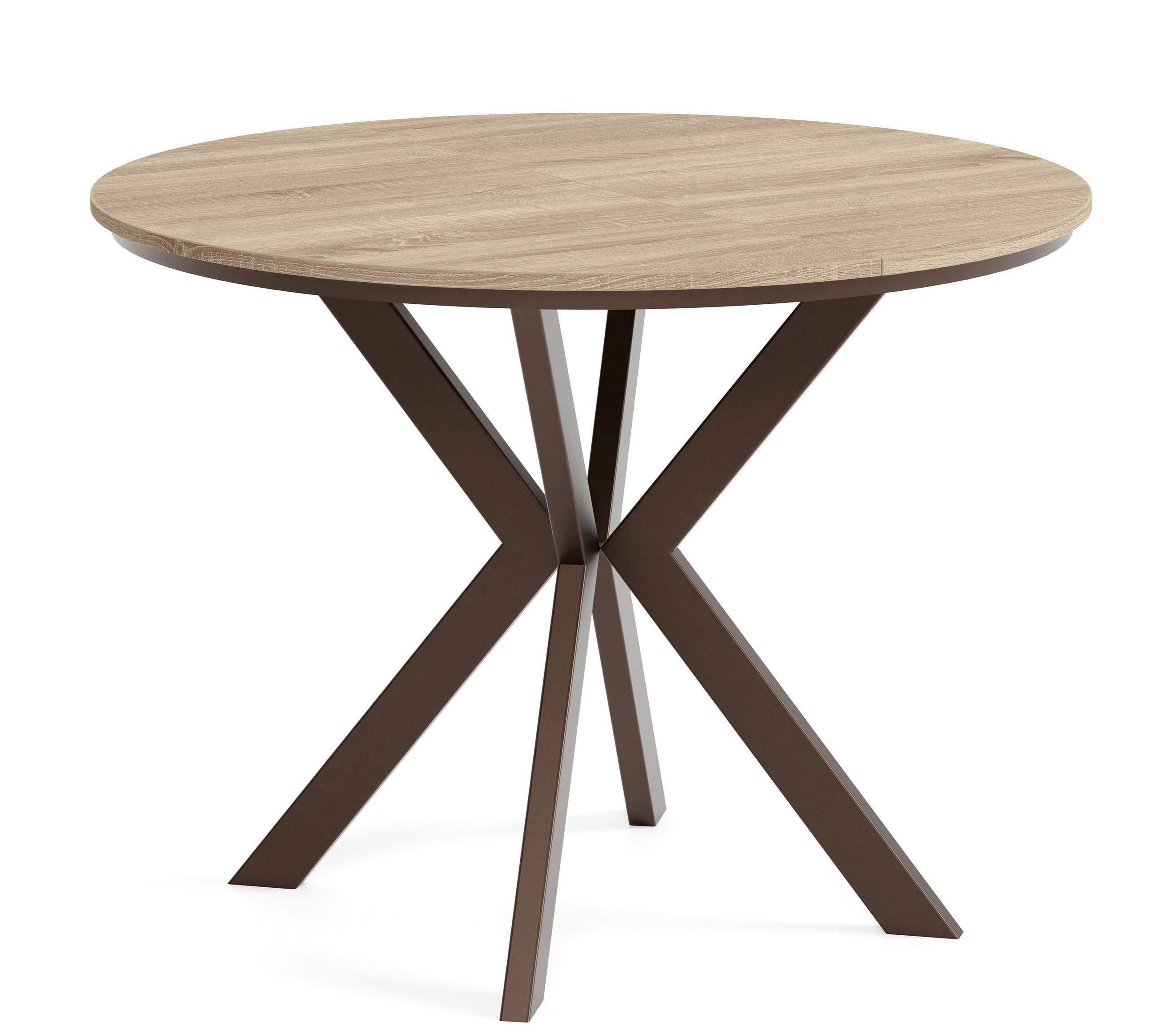 Sepro Meble Tisch Braun, Eiche 90x76x90 cm