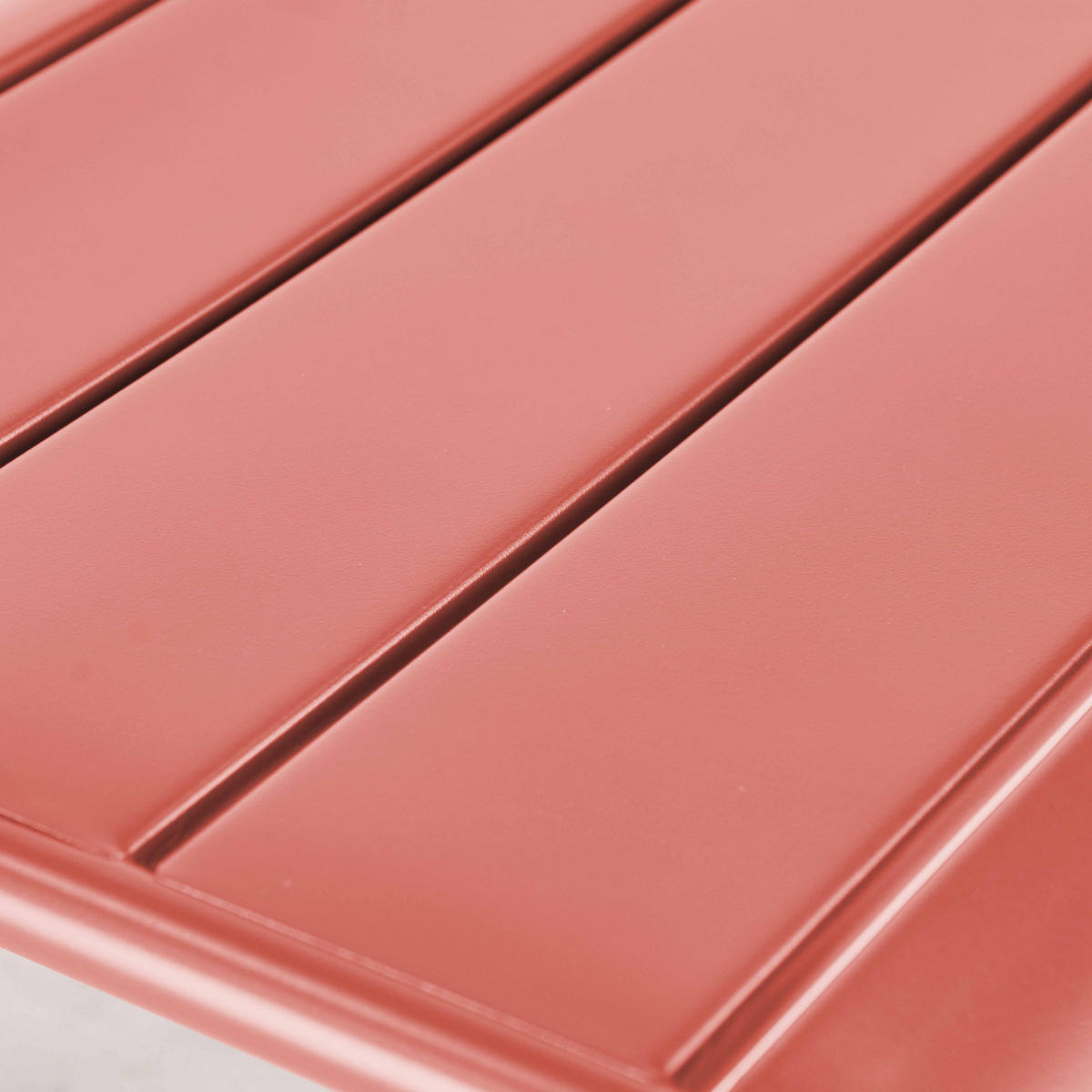 RELAXSESSEL, Lehm - Pink, Metall (65/76/70cm) - Oviala
