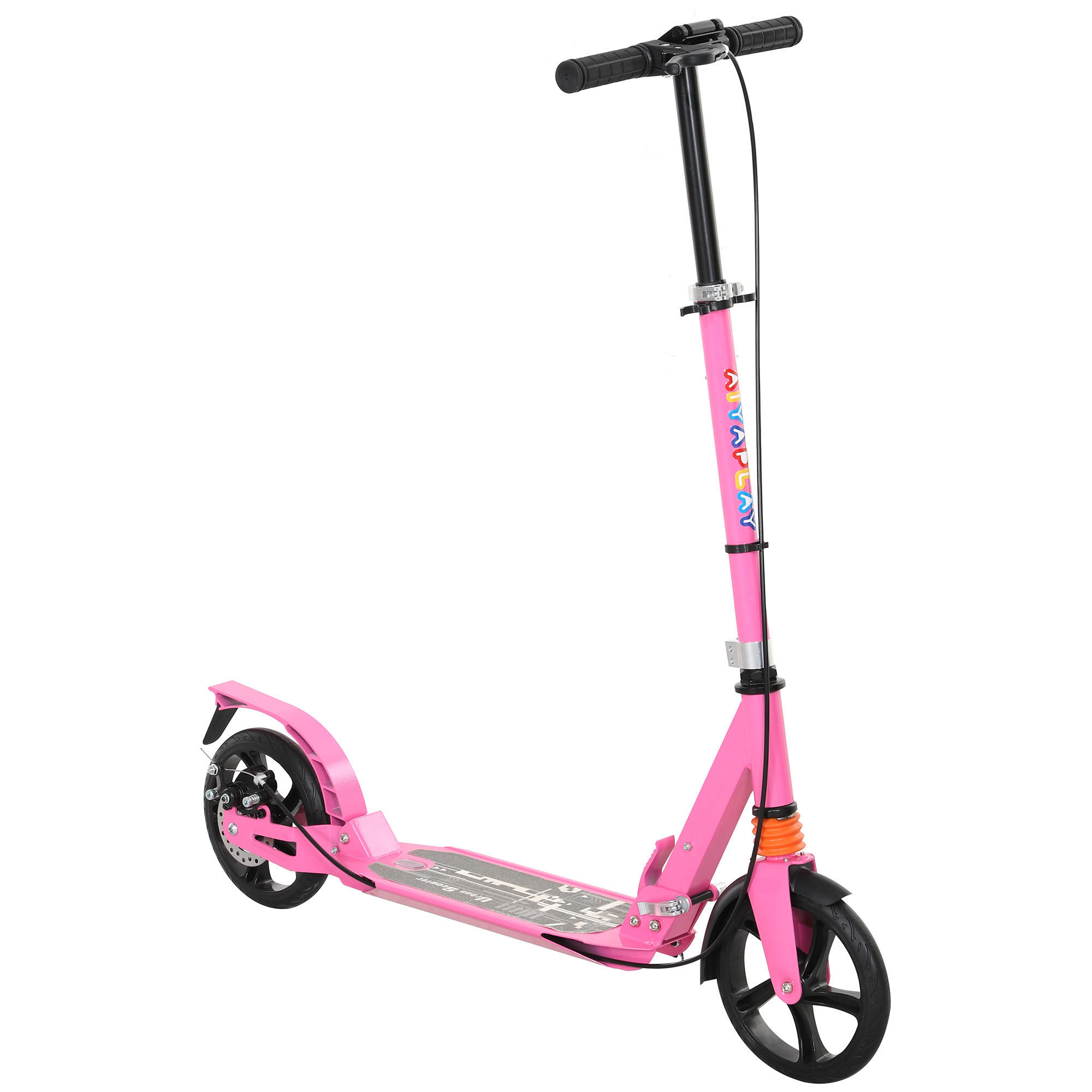 Patinete Plegable Para Niños De 3 A 8 Años Con Altura Ajustable, Luces LED En Las Ruedas Y Doble Freno