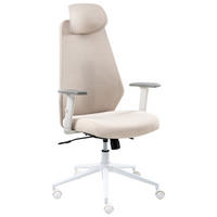 BÜROSTUHL Beige Oryn - Beige, Textil (71/111/65cm) - Beliani