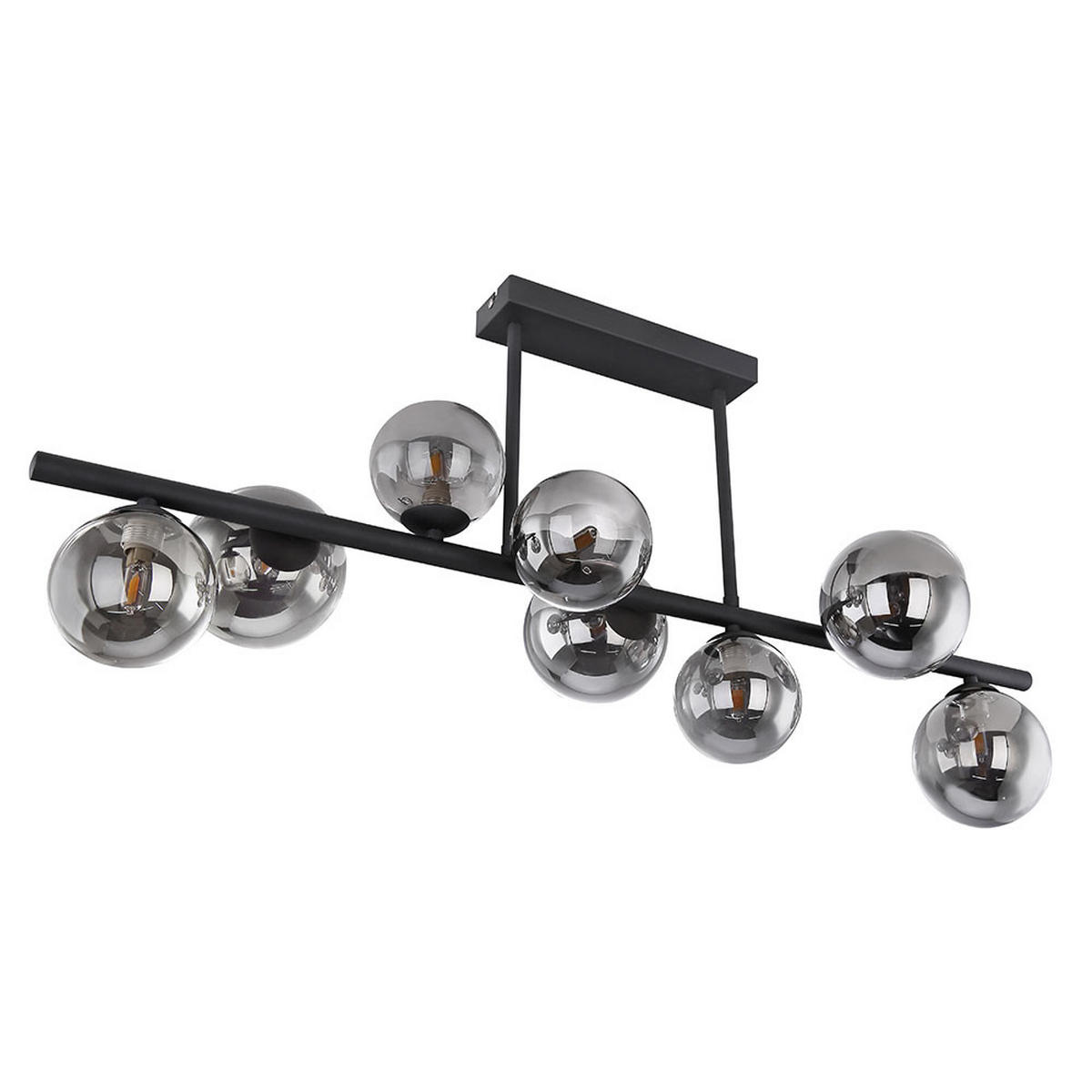 LED DECKENLEUCHTE Glas Schwarz - Schwarz, Glas (86/30/35.8cm) - Globo Lighting