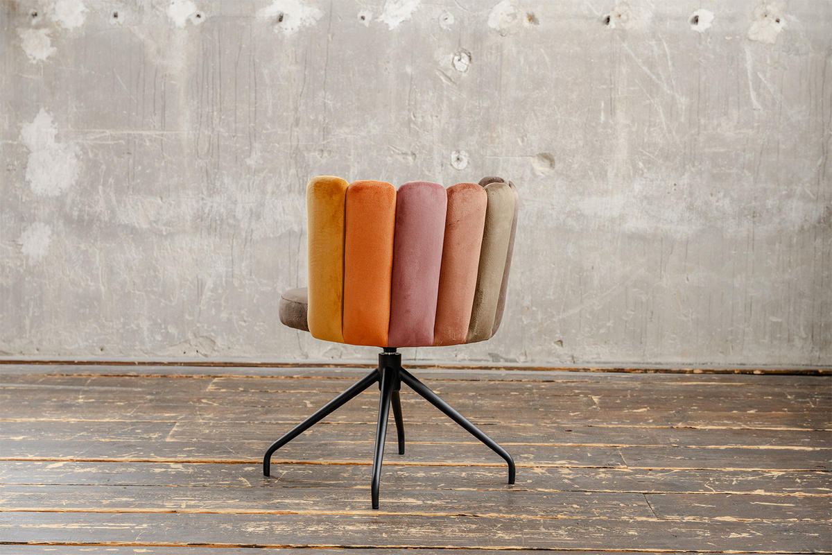 ESSZIMMERSTUHL JADA Braun Velvet Drehbar (360°) - Dunkelbraun/Braun, Kunststoff/Textil (58/79/55cm) - KAWOLA