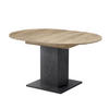 ESSTISCH WIM 100-140/100/74 cm - Anthrazit/Schwarz, Holzwerkstoff (100/100/74cm) - B&D Home