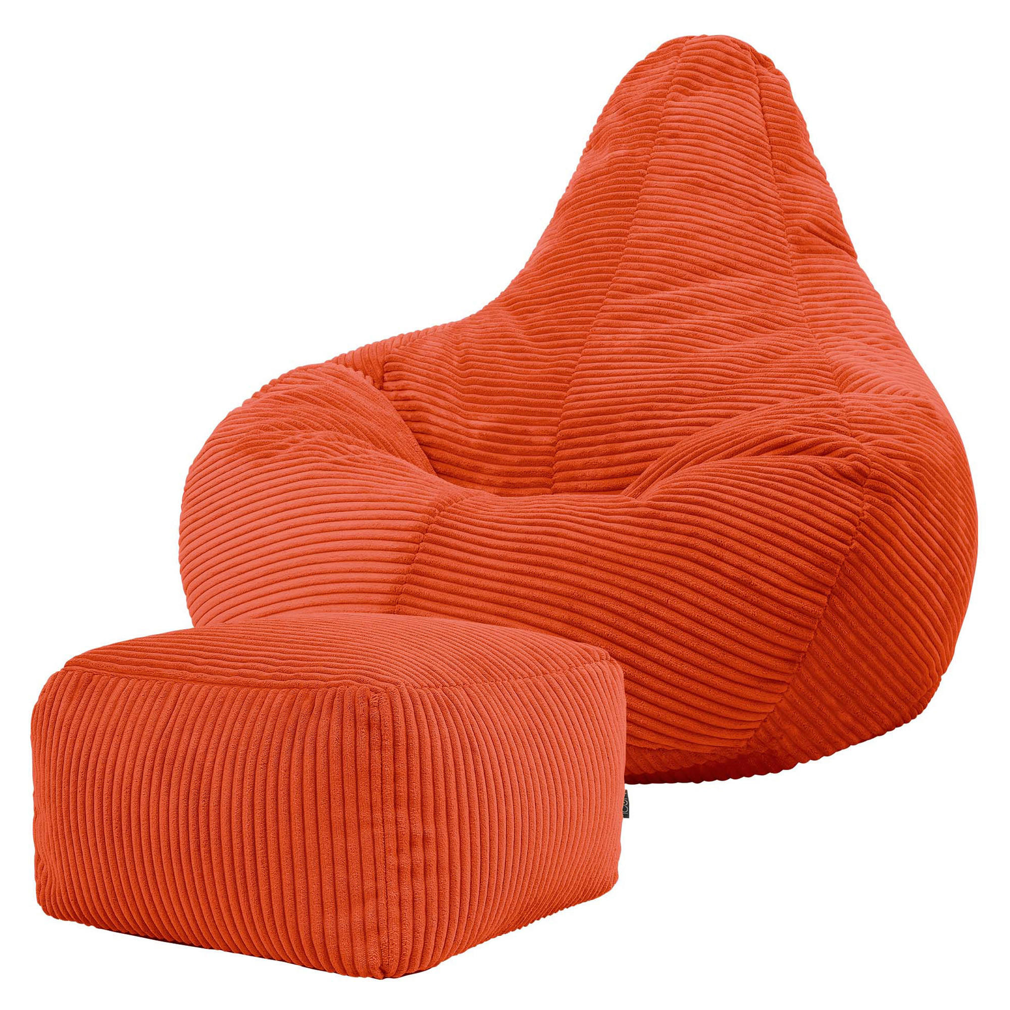 SITZSACK Dalton mit Hocker - Terracotta, Textil (90/73/84cm) - icon