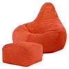 SITZSACK Dalton mit Hocker - Terracotta, Textil (90/73/84cm) - icon
