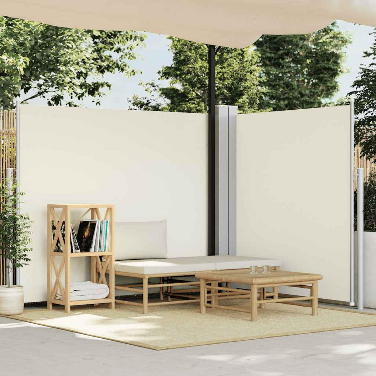 SEITENMARKISE Ausziehbar Creme 180x600 cm - Creme, Textil (600/180/600cm) - furnicato