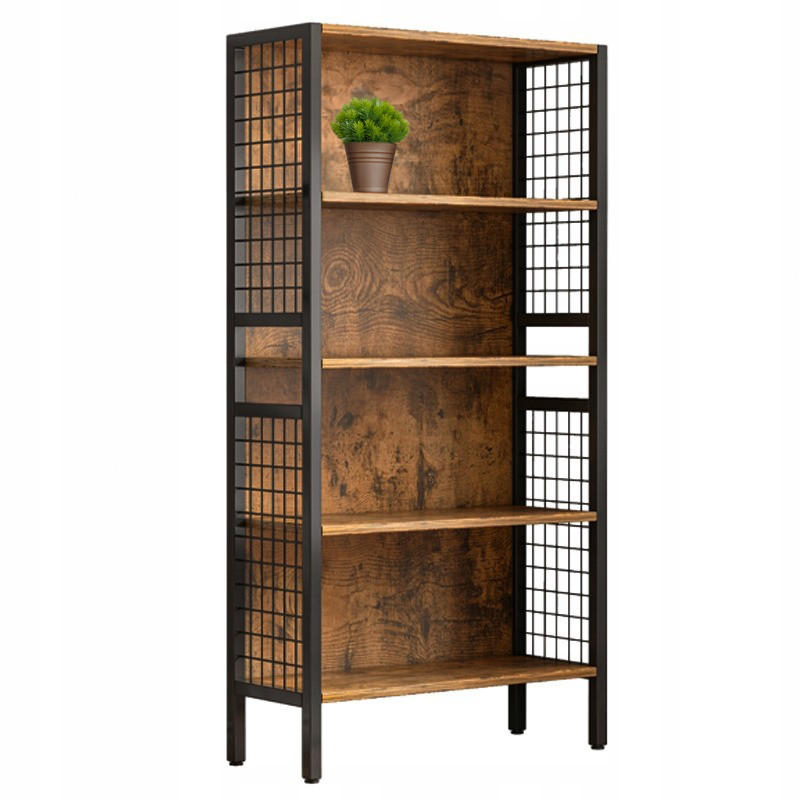 BÜCHERSCHRANK, braun 74 x 30 x 155 cm - Braun, Holzwerkstoff (74/155/30cm) - Rexo