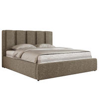 POLSTERBETT SAVINO CLASSIC 160/200 - Grau Struktur - Pocket-Matratze - Grau, Textil (160/200cm) - MKS