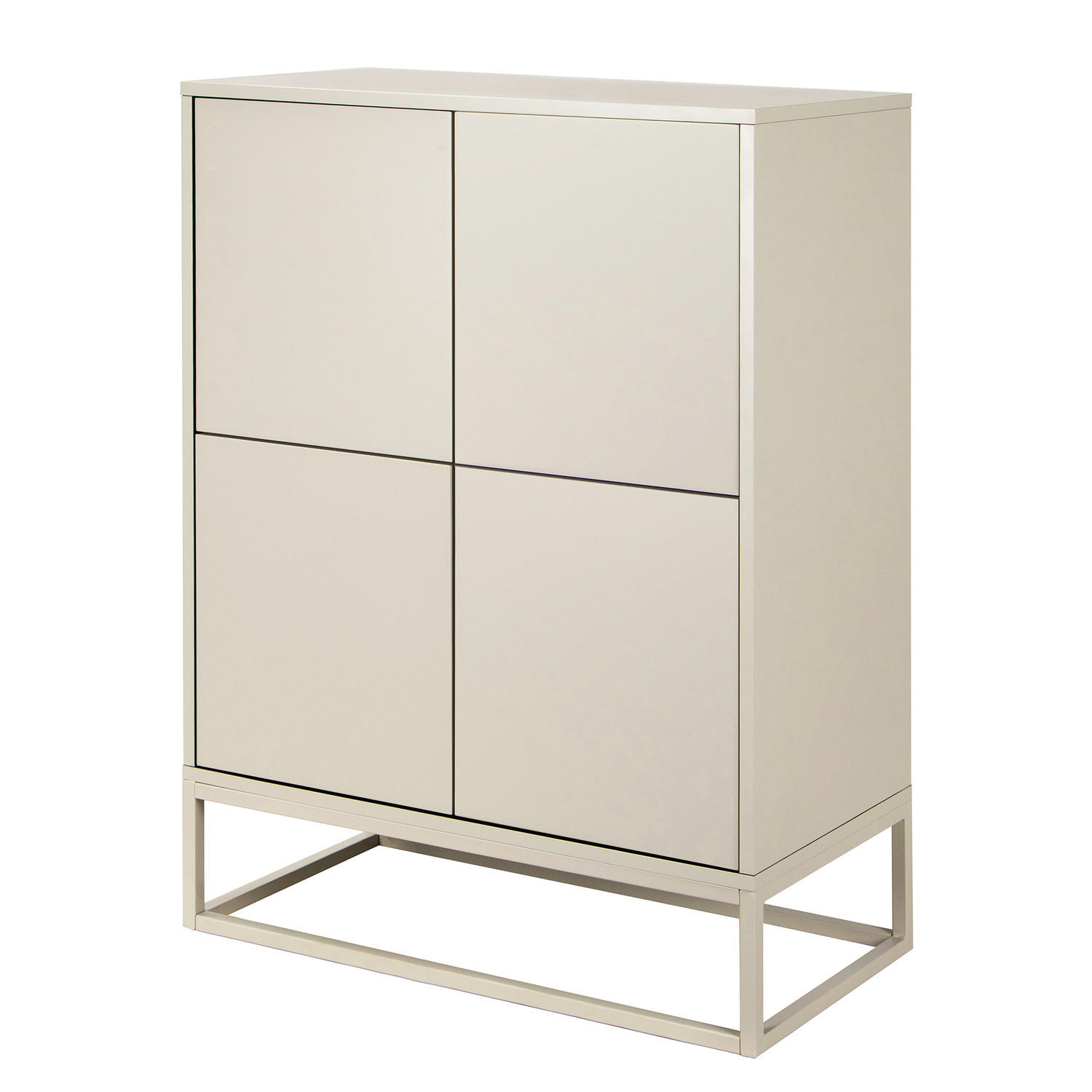 HIGHBOARD - Kaschmir, Holzwerkstoff/Metall (80/110/40cm) - home24