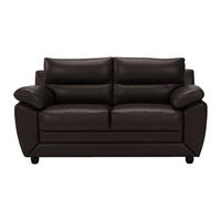 SOFA ohne Schlafmöglichkeit - 2 Personen - Kunstleder - Schokoladenbraun - Braun, Leder (163/88/82cm) - Vente-Unique