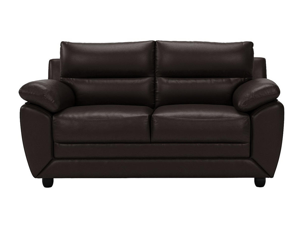 SOFA ohne Schlafmöglichkeit - -Sitzer - Kunstleder - Schokoladenbraun - - Braun, Leder (163/88/82cm) - Vente-Unique