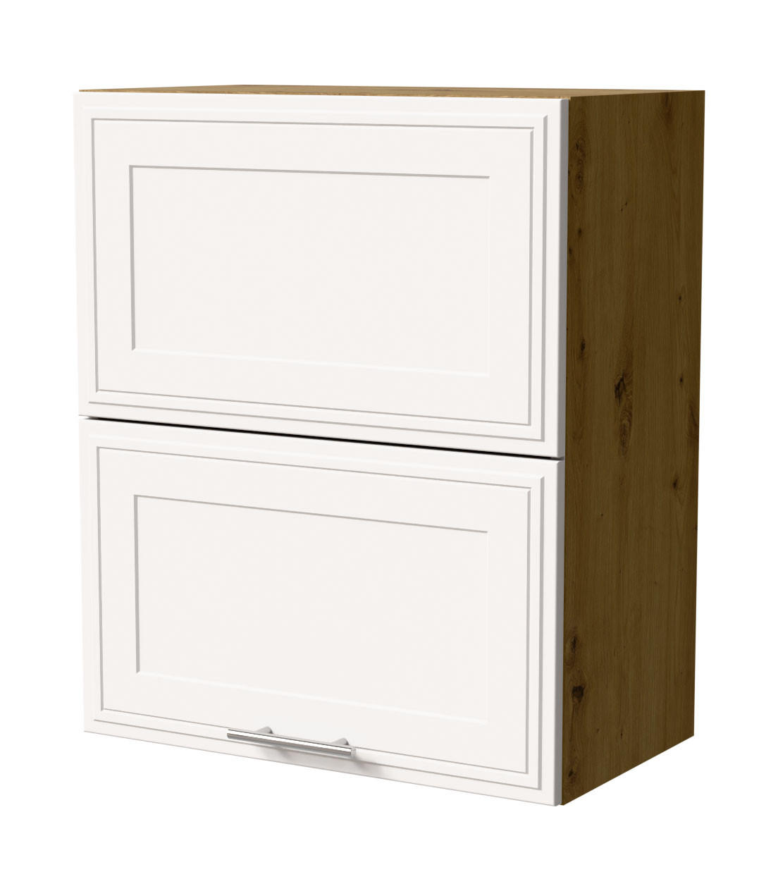 KLAPPHÄNGESCHRANK Salo W8B/60-AV Eiche Artisan / Weiß Matt 60 / 32,5 / 72cm - Eiche Artisan/Weiß, Holz/Holzwerkstoff (60/72/32.5cm) - Feldmann-Wohnen