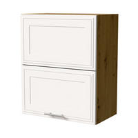 KLAPPHÄNGESCHRANK Salo W8B/60-AV Eiche Artisan / Weiß Matt 60 / 32,5 / 72cm - Eiche Artisan/Weiß, Holz/Holzwerkstoff (60/72/32.5cm) - Feldmann-Wohnen