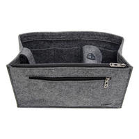 TASCHENORGANIZER L, Filz, 30 x 12 x 17 cm, Grau - Grau, Kunststoff (30/30/17cm) - Dunedesign