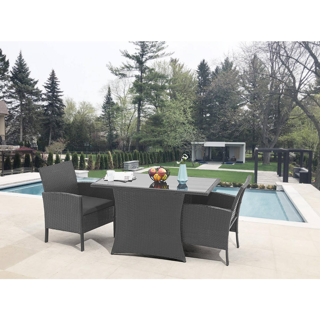 Thumbnail - TPFGarden Sitzgruppe, Schwarz, Kunststoff, Gartenmöbel, Gartenmöbel-Sets