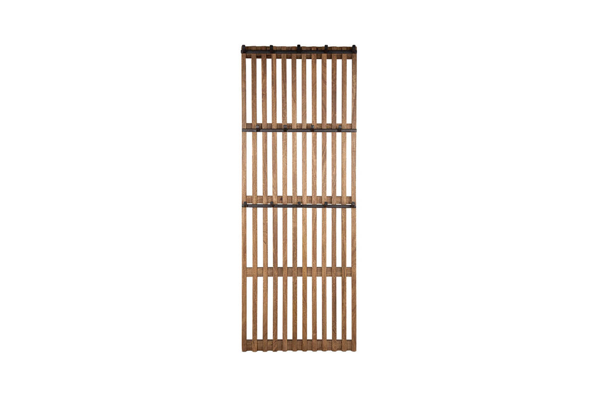 GARDEROBE JACINTA Braun Mango - Braun, Metall (60/160/10cm) - KAWOLA