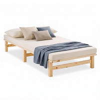 HOLZBETT 100/200 cm natur - Braun, Holz (100/200cm) - Homestyle4u