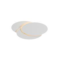 WANDLEUCHTE Lunar, Weiß, 26cm - Weiß, Metall (12.5/26/26cm) - KOSILUM