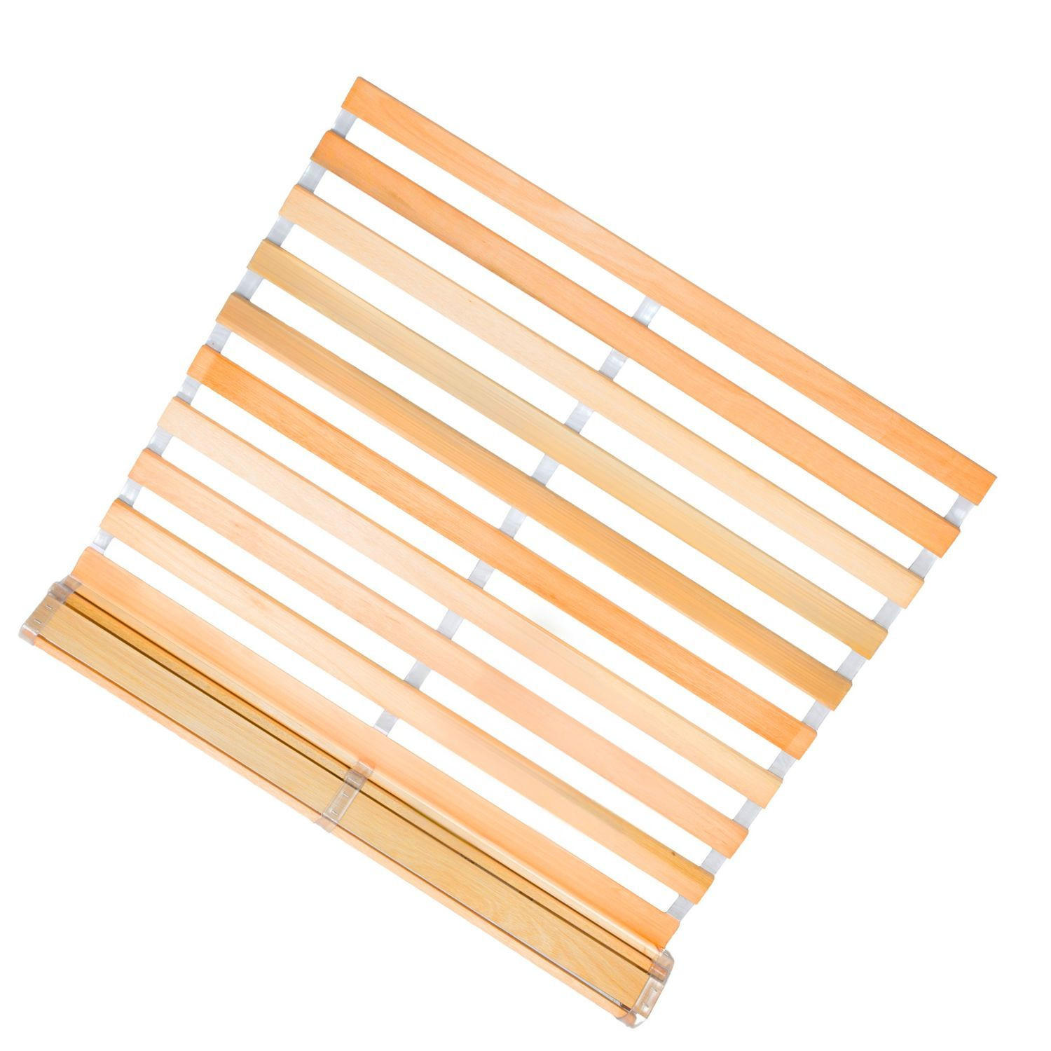 ROLLROST DELUXE Lattenrost belastbar bis 350 kg 120/200 cm - Naturfarben, Holz (120/200cm) - Coemo