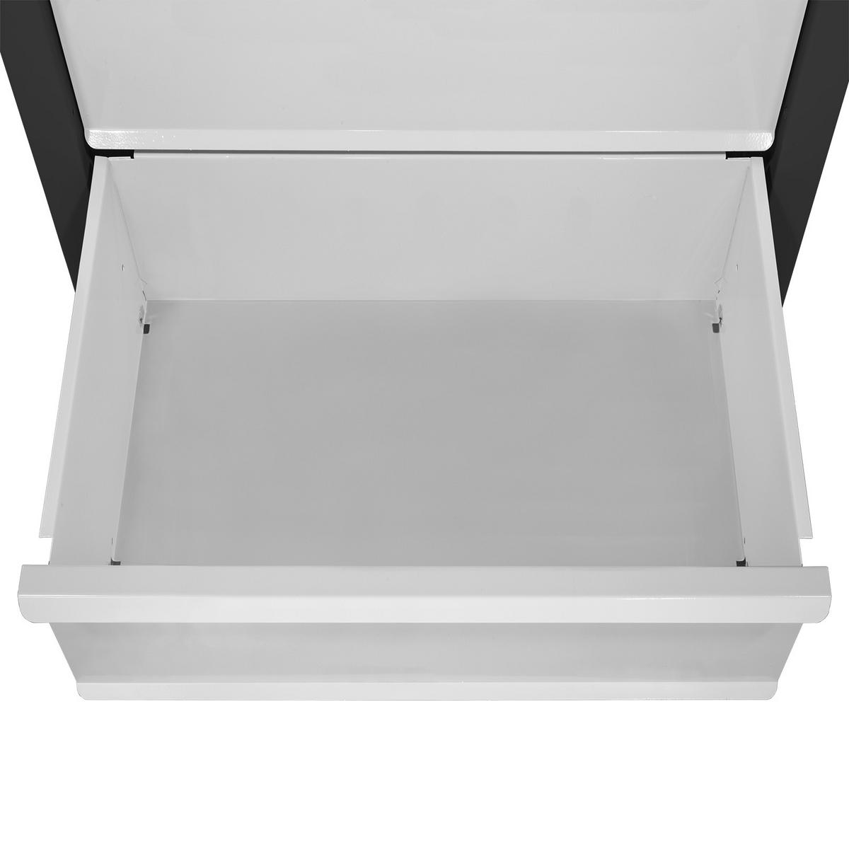 SCHUBLADENSCHRANK Kobra mit 10 Schubladen + Gummiauflage 90x71x55cm Anthrazitgrau/Lichtgrau - Anthrazit/Grau, Metall (71/90/55cm) - PROREGAL