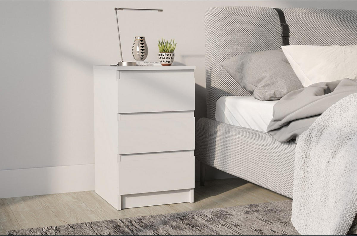 KOMMODE Weiß 40/69/44 - Weiß, Holzwerkstoff (40/69/44cm) - RAUMHIRSCH FURNITURE