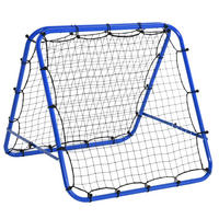 FUSSBALL REBOUNDER, PE, Blau, 100 x 95 x 90 cm - Blau, Kunststoff (95/100cm) - HOMCOM